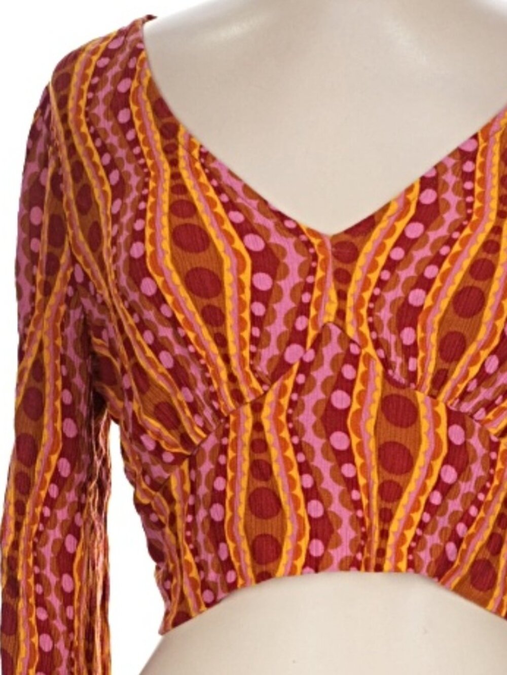 Lucy & Yak Sadie Blouse Scarlet Swirl Print UK 16 / US 12 New EcoVero Viscose